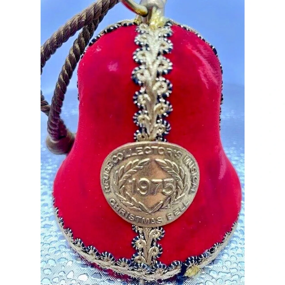 Vintage Christmas Bell 1975 REUGE Ornament First Issue Switzerland Not Working